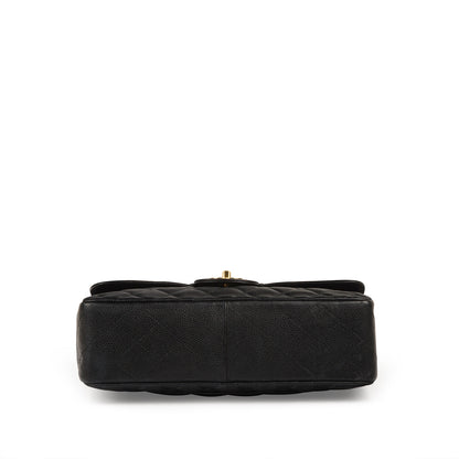 Chanel Classic Flap Caviar Black Shoulder Bag Style 65