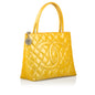 Chanel Cc Medallion Tote Yellow