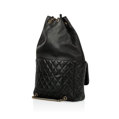 Chanel Timeless Lambskin Black Backpack Lambskin