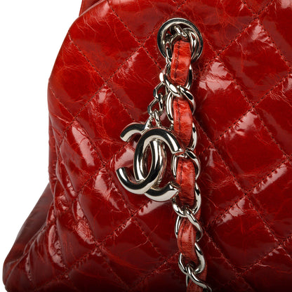 Chanel Timeless Leather Silver Handbag Leather