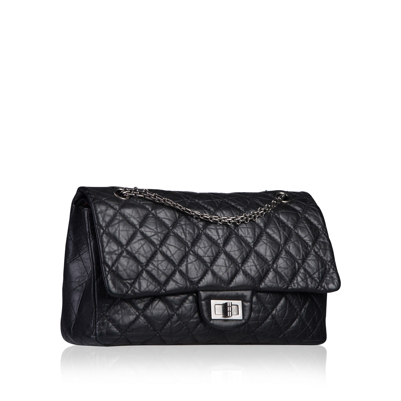 Chanel Classic Flap Lambskin Black Shoulder Bag Style 8