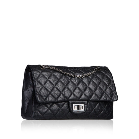 Chanel Classic Flap Lambskin Black Shoulder Bag Style 8