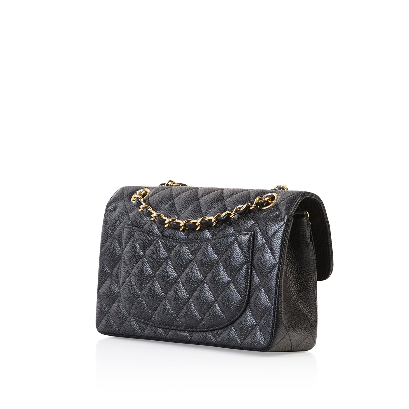 Chanel Classic Flap Caviar Black Shoulder Bag Style 130