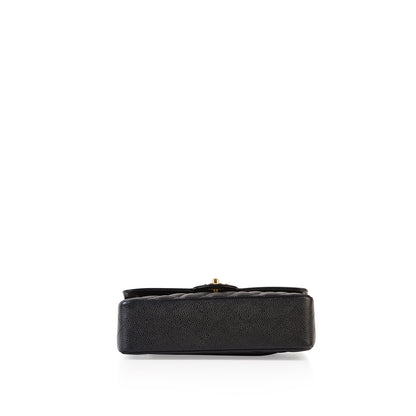 Chanel Classic Flap Caviar Black Shoulder Bag Style 130