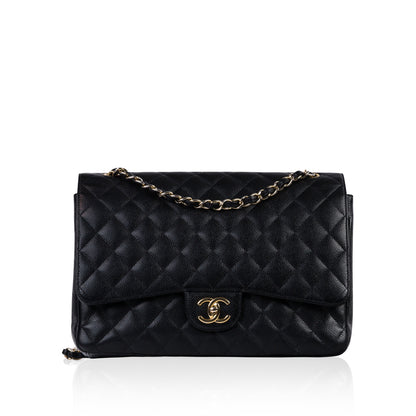 Chanel Classic Flap Caviar Black Shoulder Bag Style 132