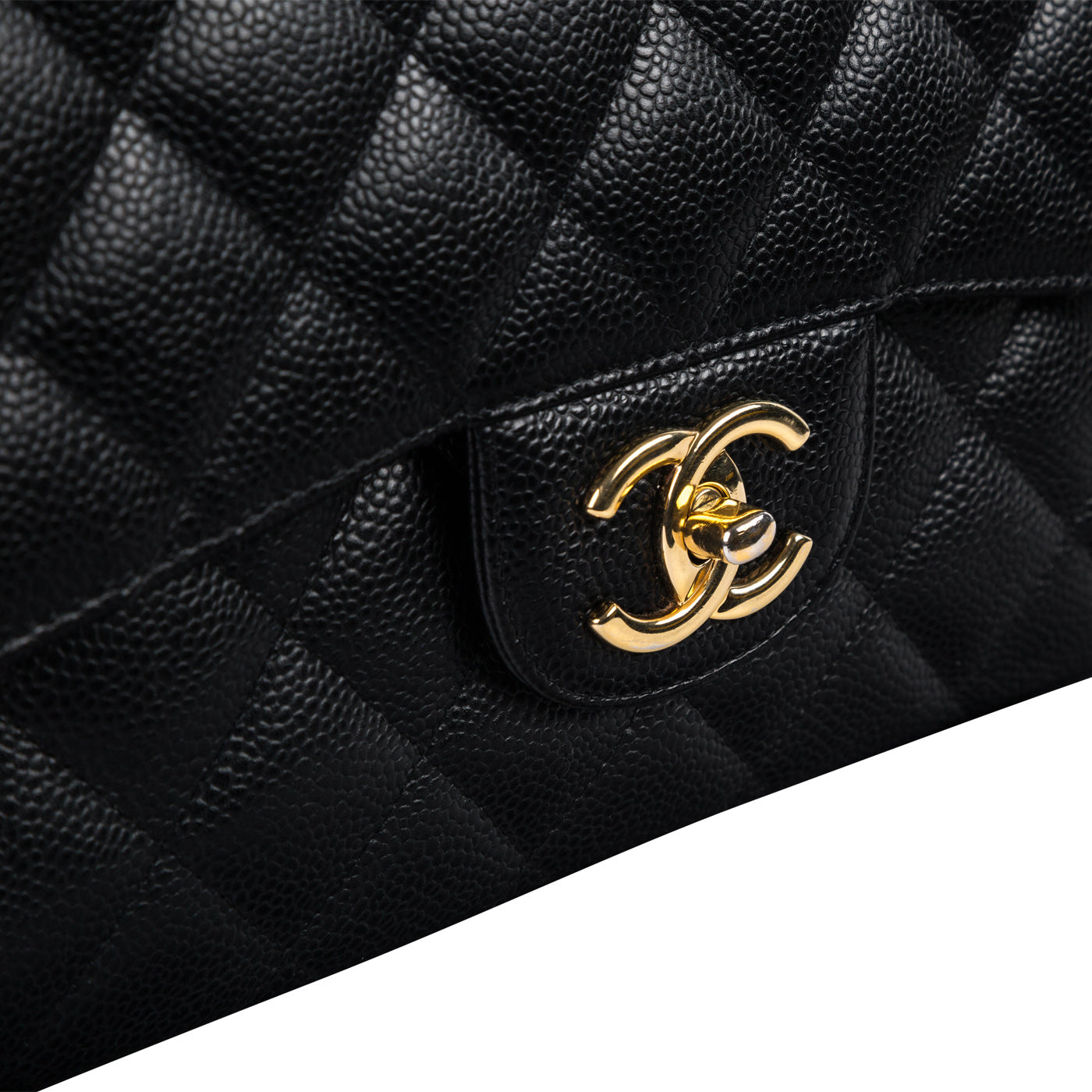 Chanel Classic Flap Caviar Black Shoulder Bag Style 132