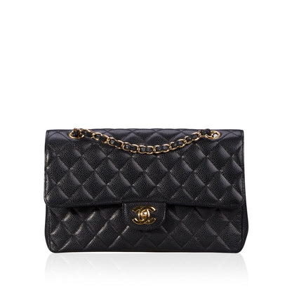 Chanel Classic Flap Caviar Black Shoulder Bag Style 6