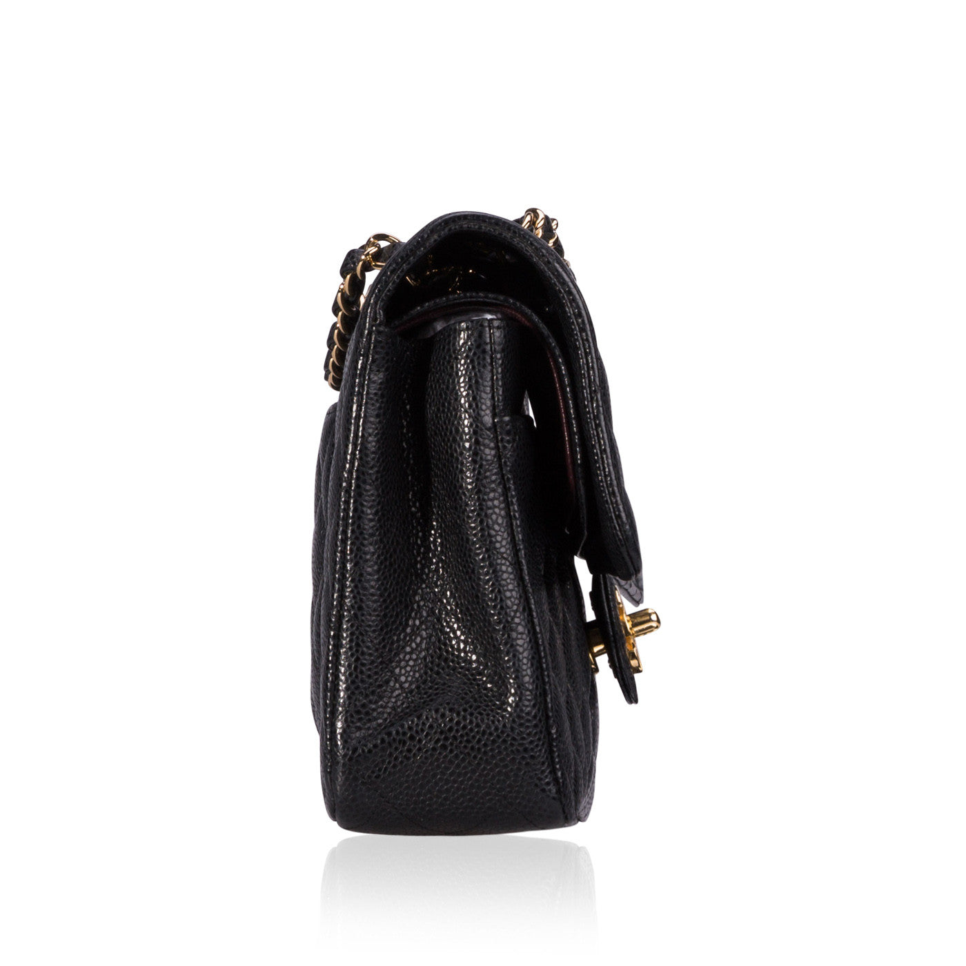 Chanel Classic Flap Caviar Black Shoulder Bag Style 6