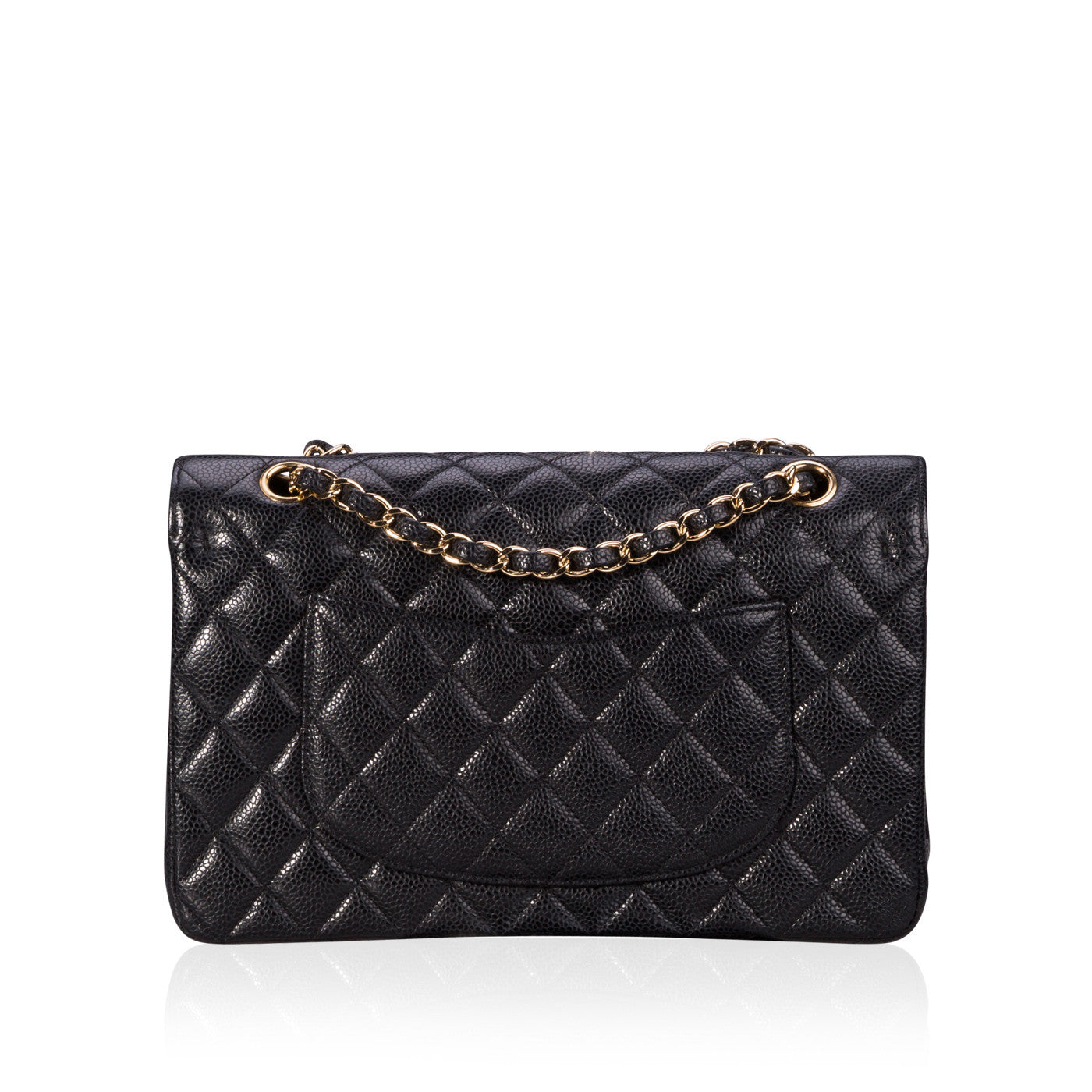 Chanel Classic Flap Caviar Black Shoulder Bag Style 6