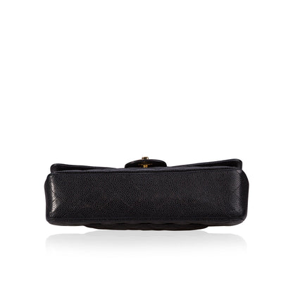 Chanel Classic Flap Caviar Black Shoulder Bag Style 6