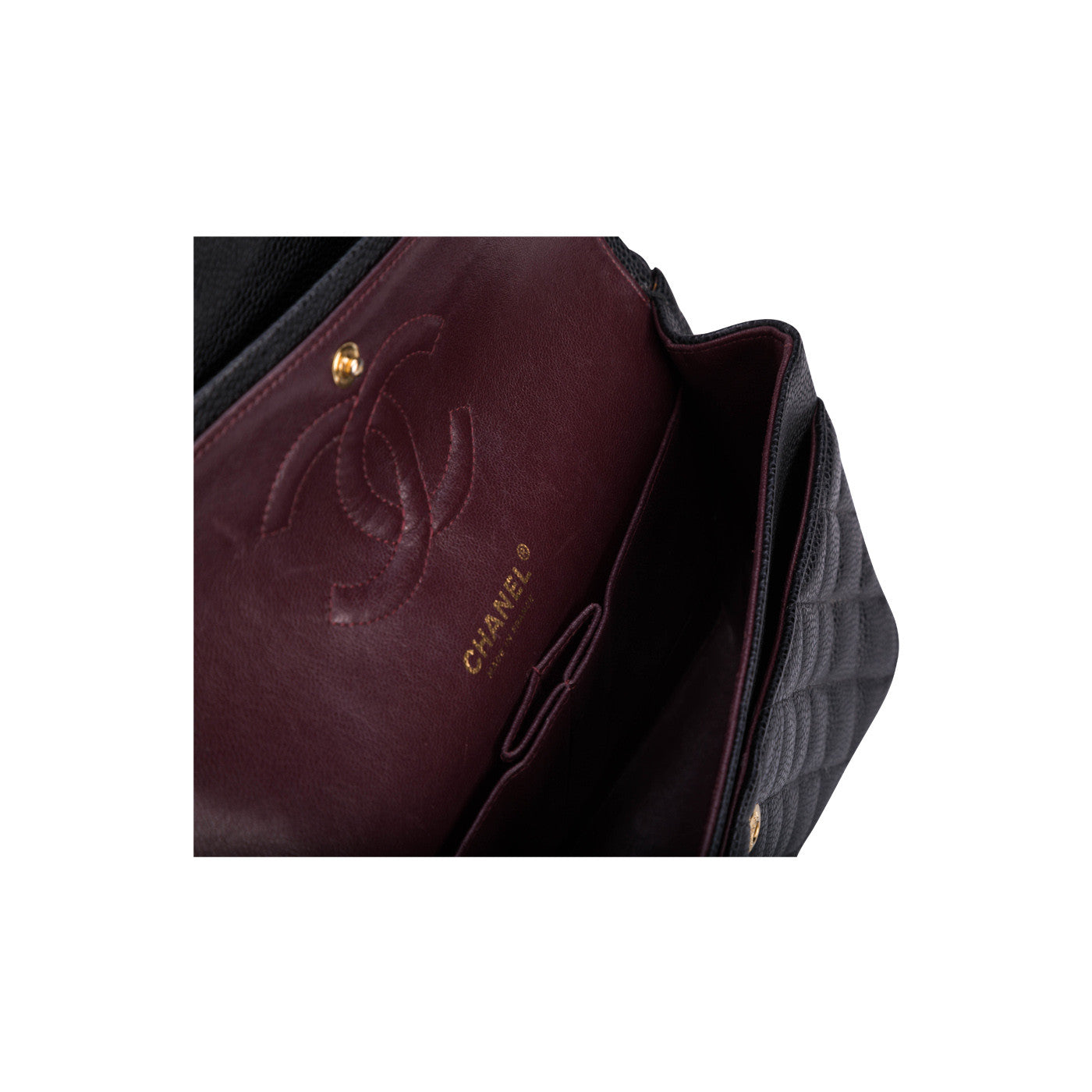 Chanel Classic Flap Caviar Black Shoulder Bag Style 133