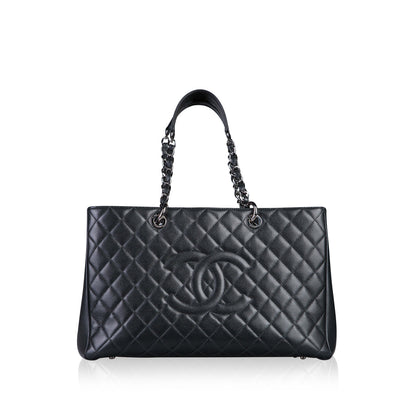 Chanel Timeless Caviar Black Tote Bag Style 44
