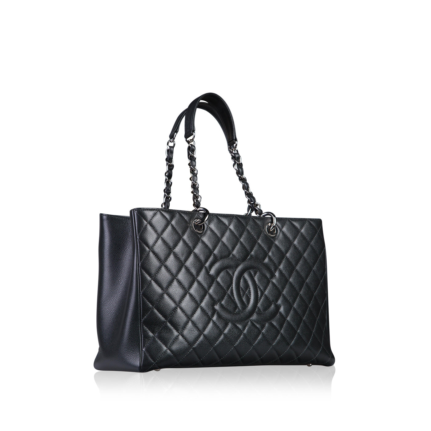 Chanel Timeless Caviar Black Tote Bag Style 43