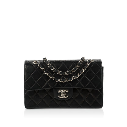 Chanel Classic Flap Lambskin Black Shoulder Bag Style 271