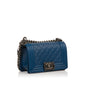 Chanel Boy Bag Caviar Silver Shoulder Bag Caviar