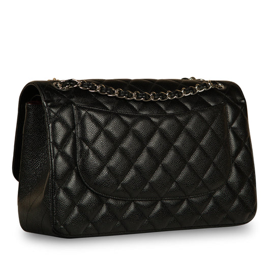 Chanel Classic Flap Caviar Black Shoulder Bag Style 29