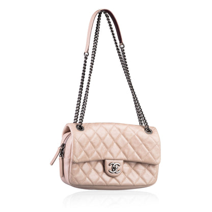 Chanel Classic Flap Quilted Beige Shoulder Bag