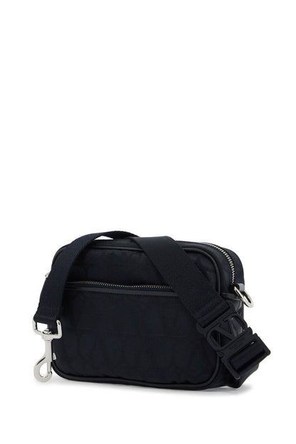 Valentino Garavani Black Iconographe Crossbody Bag Men