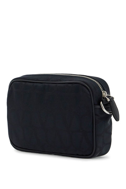 Valentino Garavani Black Iconographe Crossbody Bag Men
