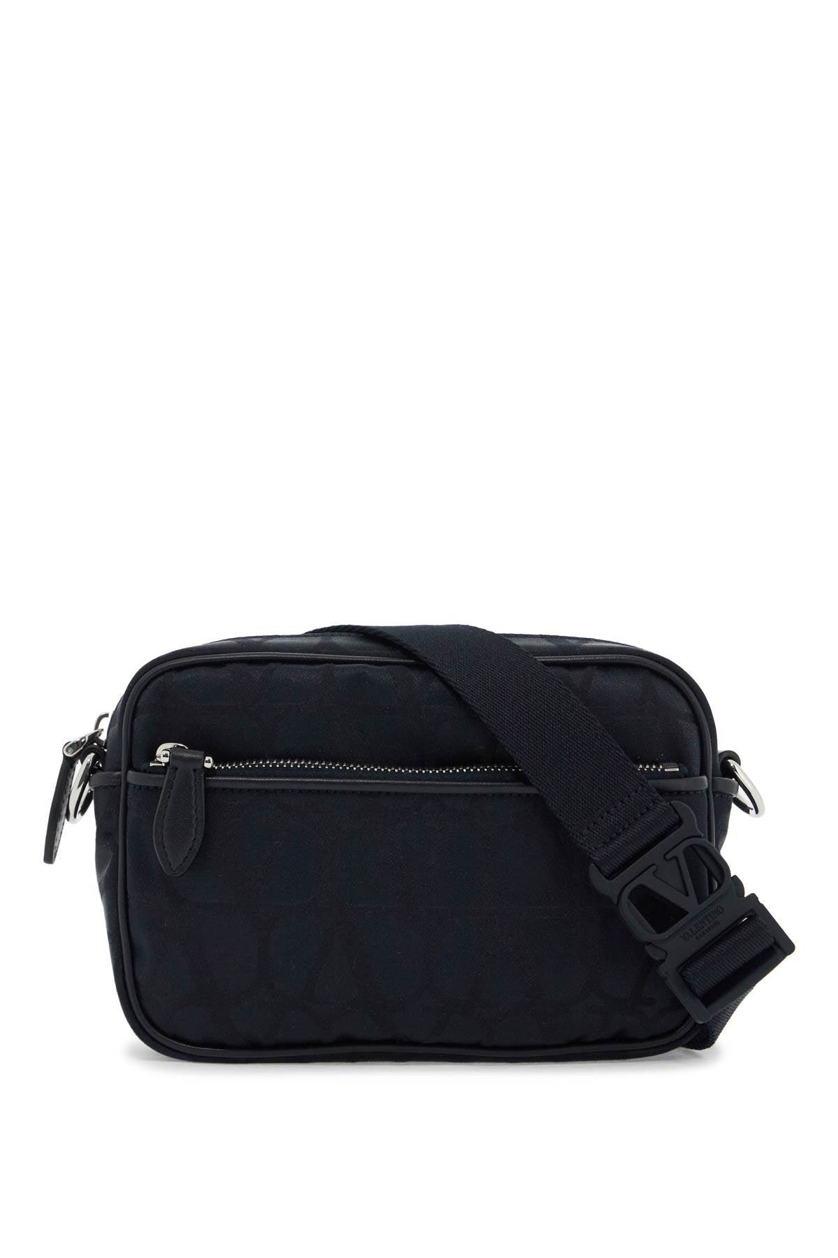 Valentino Garavani Black Iconographe Crossbody Bag Men