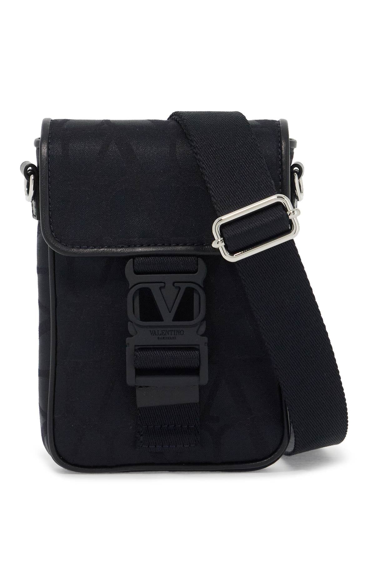 Valentino Garavani Black Iconographe Mini Crossbody Bag Men