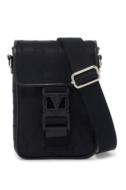 Valentino Garavani Black Iconographe Mini Crossbody Bag Men