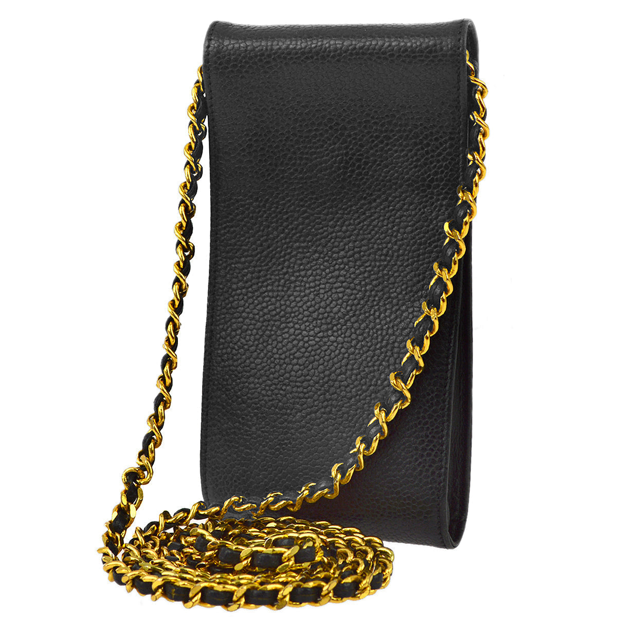 Chanel Caviar Black Chain Shoulder Bag Style