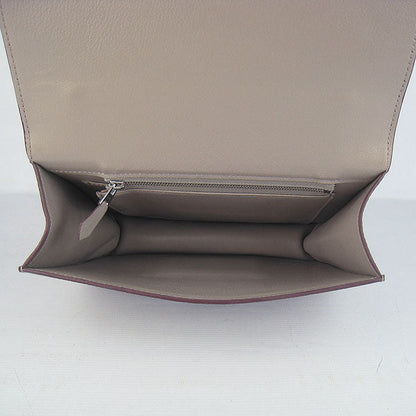 Luxury Hermes Constance Cowskin Leather Bag Grey Silver