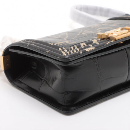 Chanel Boy Black Chain Shoulder Bag Style 2