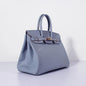 Luxury Hermes 35Cm Birkin Bag Epsom Leather Blue Lin Gold