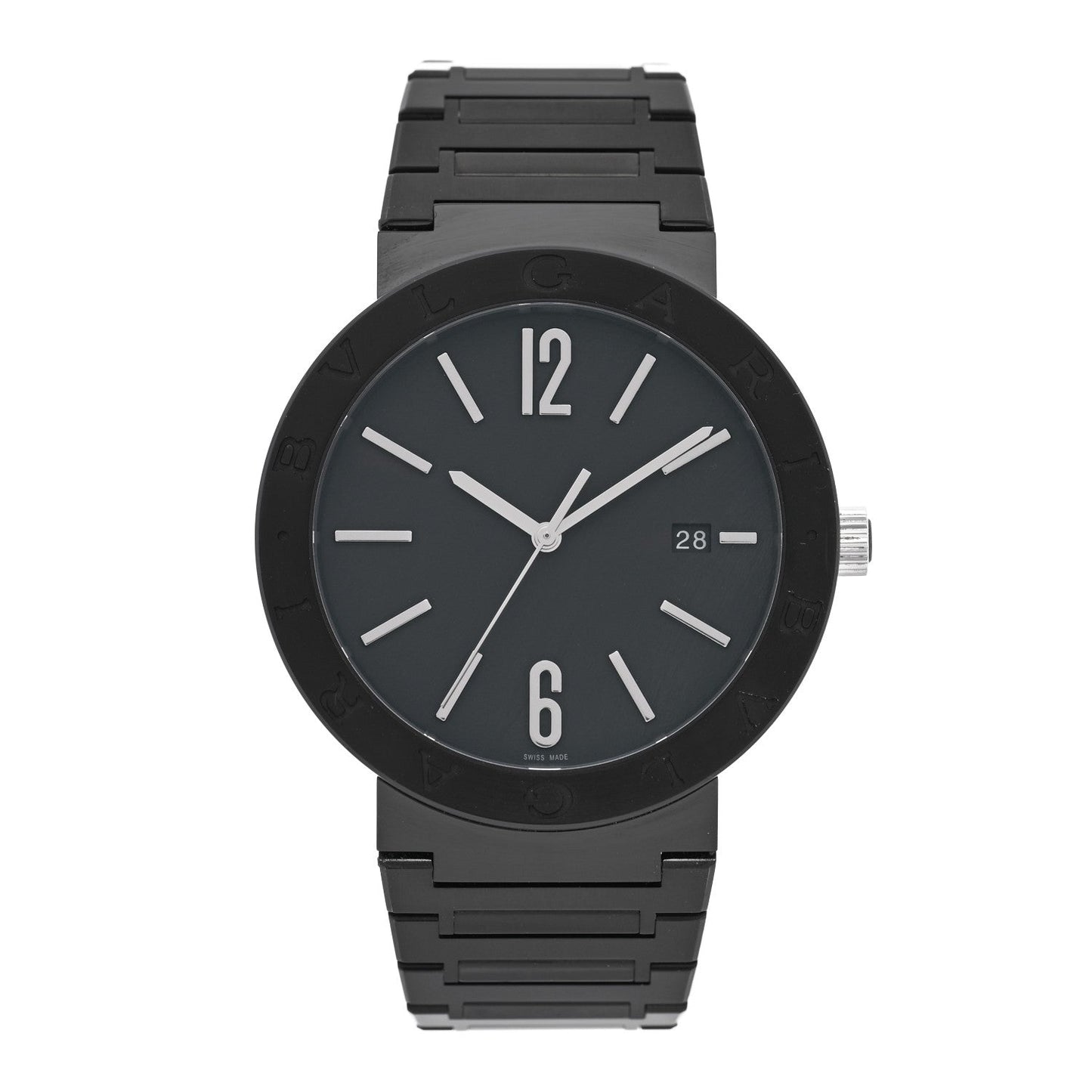Stainless Steel 41mm Automatic Watch Black