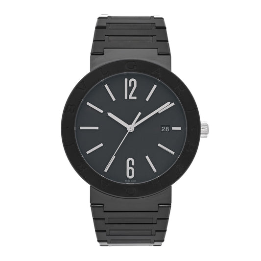 Stainless Steel 41mm Automatic Watch Black
