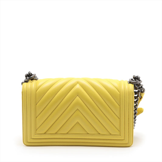 Chanel Boy Silver Chain Shoulder Bag Style