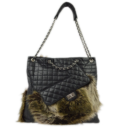 Chanel Black Calflskin Mademoiselle Lock Shoulder Bag