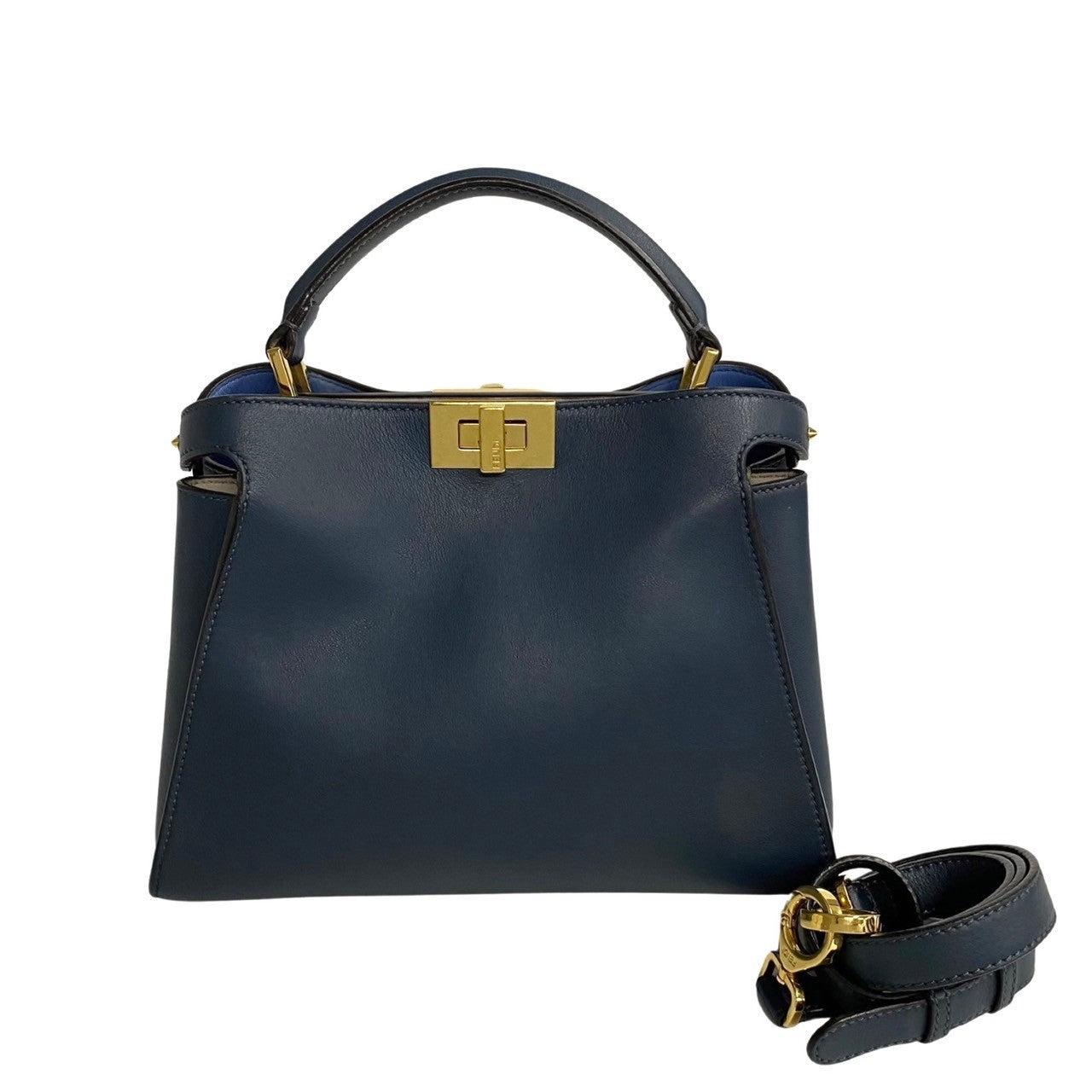 Fendi Peekaboo Iconic Essential Leather 2Way Handbag