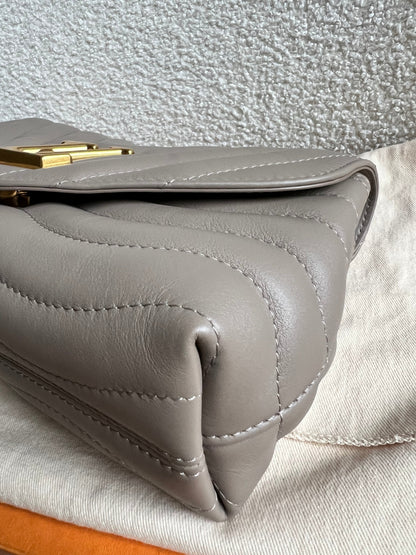 Louis Vuitton Taupe New Wave Chain Bag MM (RRP £2310)