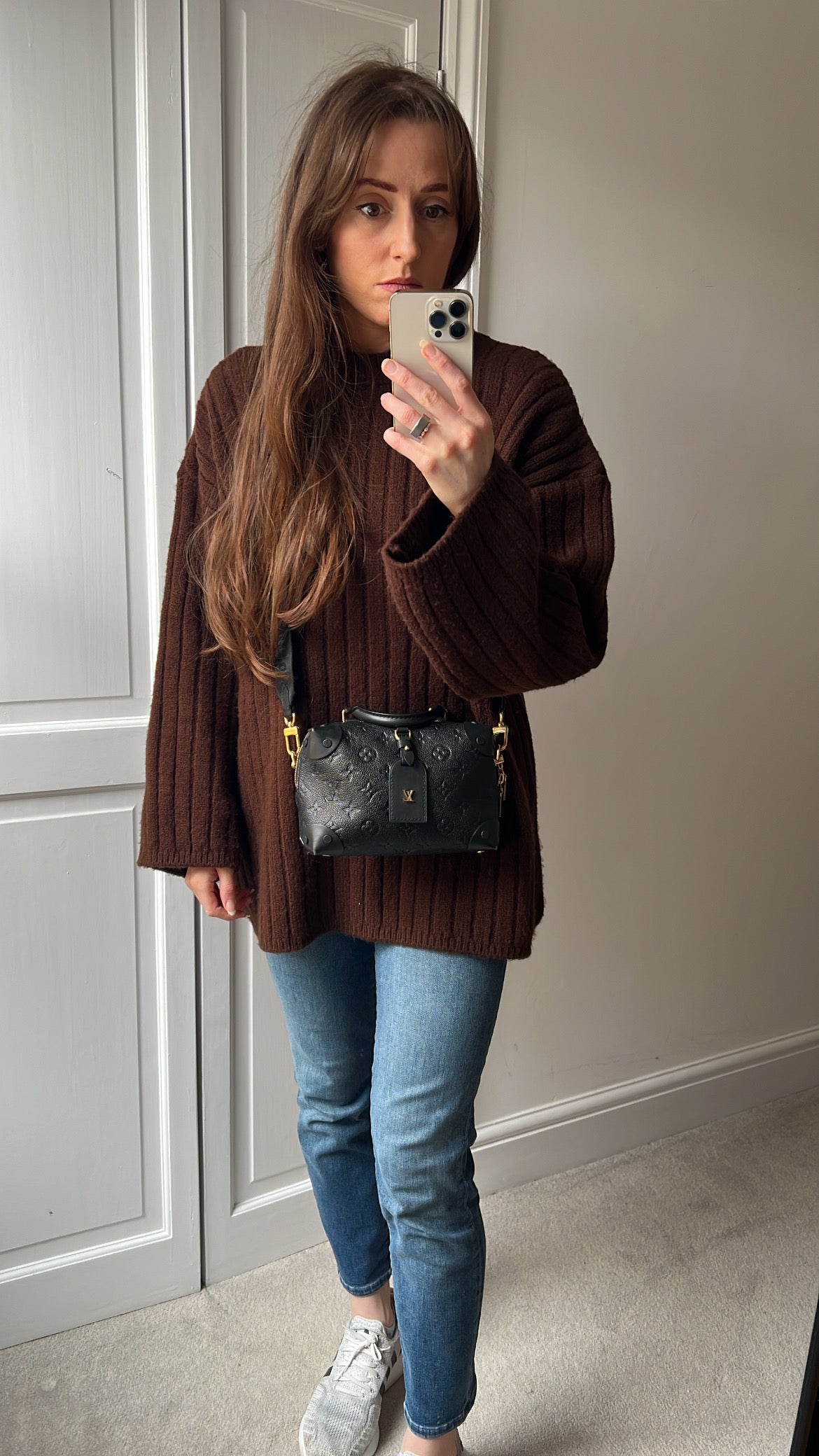 Louis Vuitton Black Empreinte Petite Malle Souple Bag (RRP £2420)