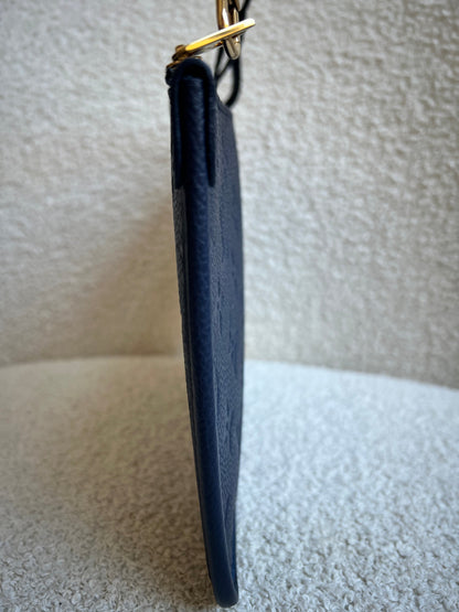 Louis Vuitton Pouch (from Carryall) Navy Empreinte