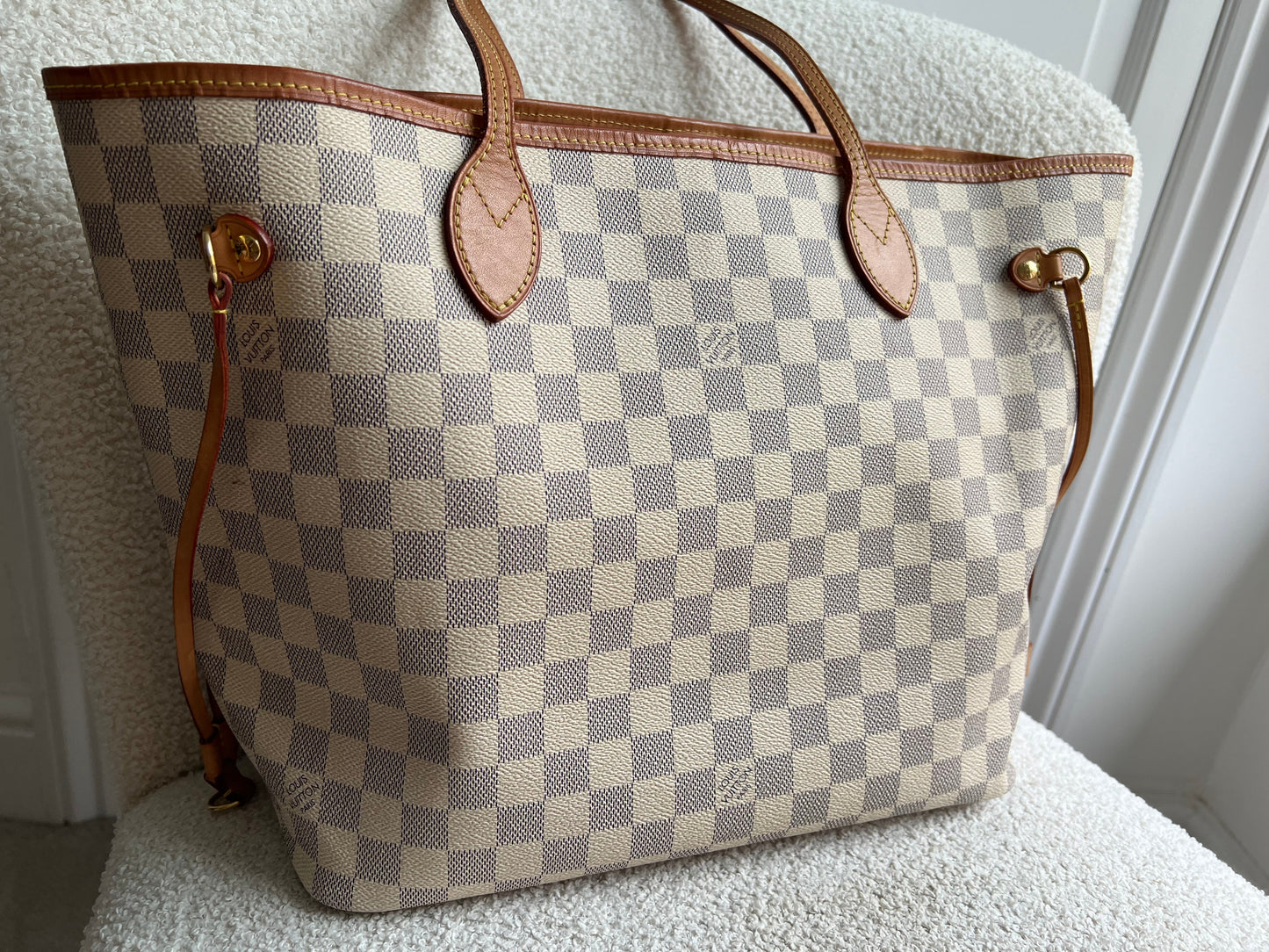 Louis Vuitton Neverfull MM Monogram Damier Azur (RRP £1,470)