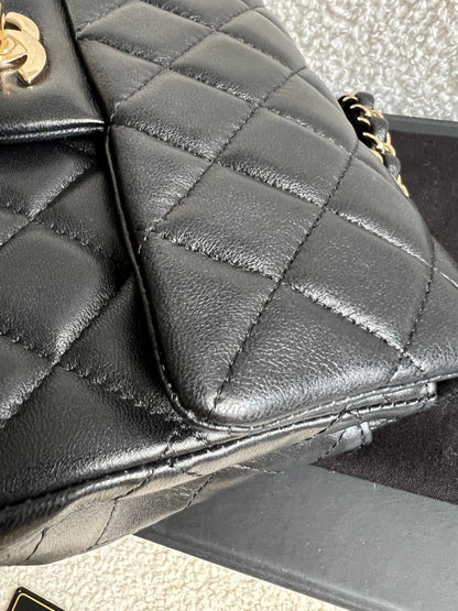 Chanel Mini Rectangular Classic Flap in Black Lambskin (RRP £4,390)