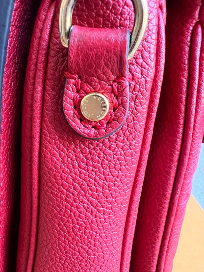 Louis Vuitton Pochette Metis Red Empreinte (RRP £2,130)
