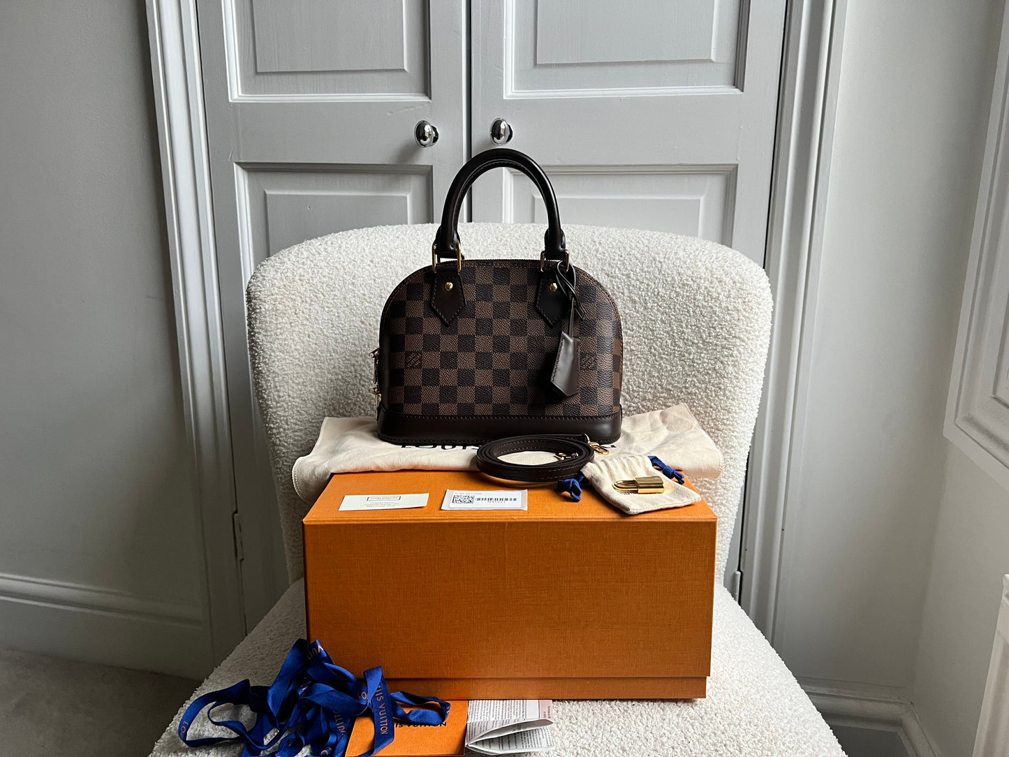 Louis Vuitton Alma BB Damier Ebene (RRP £1,450)
