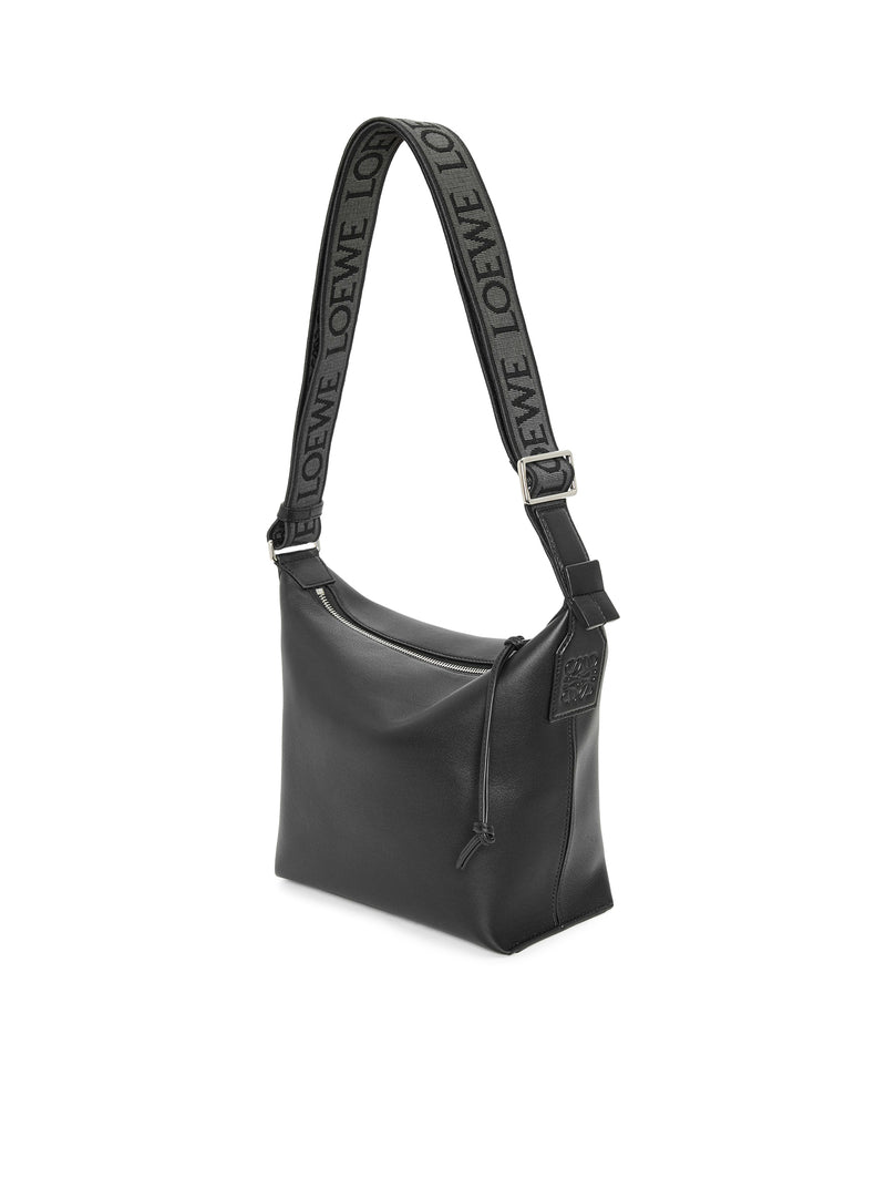 Loewe Women Small Cubi Crossbody Bag In Smooth And Jacquard Calfskin