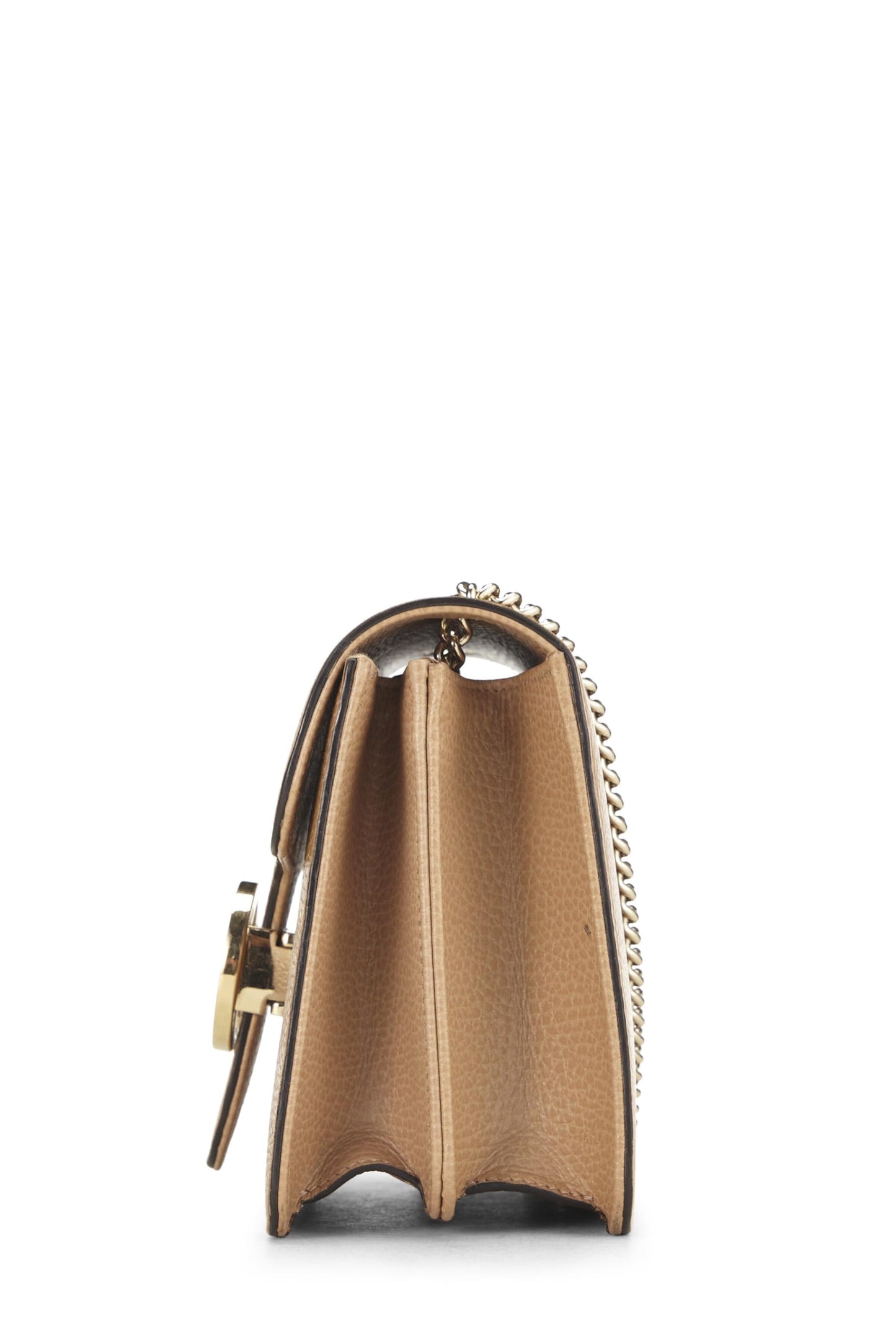 Gucci,  Beige Leather Interlocking Crossbody Small, Beige
