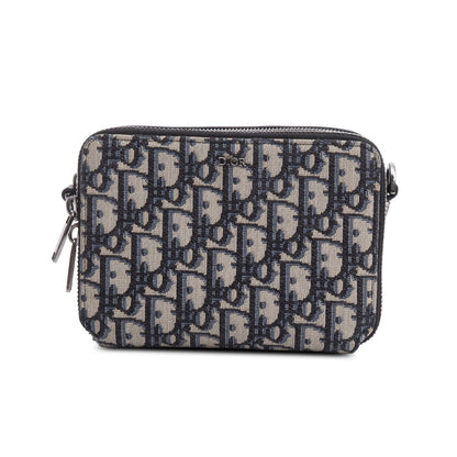 Christion Dior 2020 Oblique Jacquard Zipped Pouch Crossbody