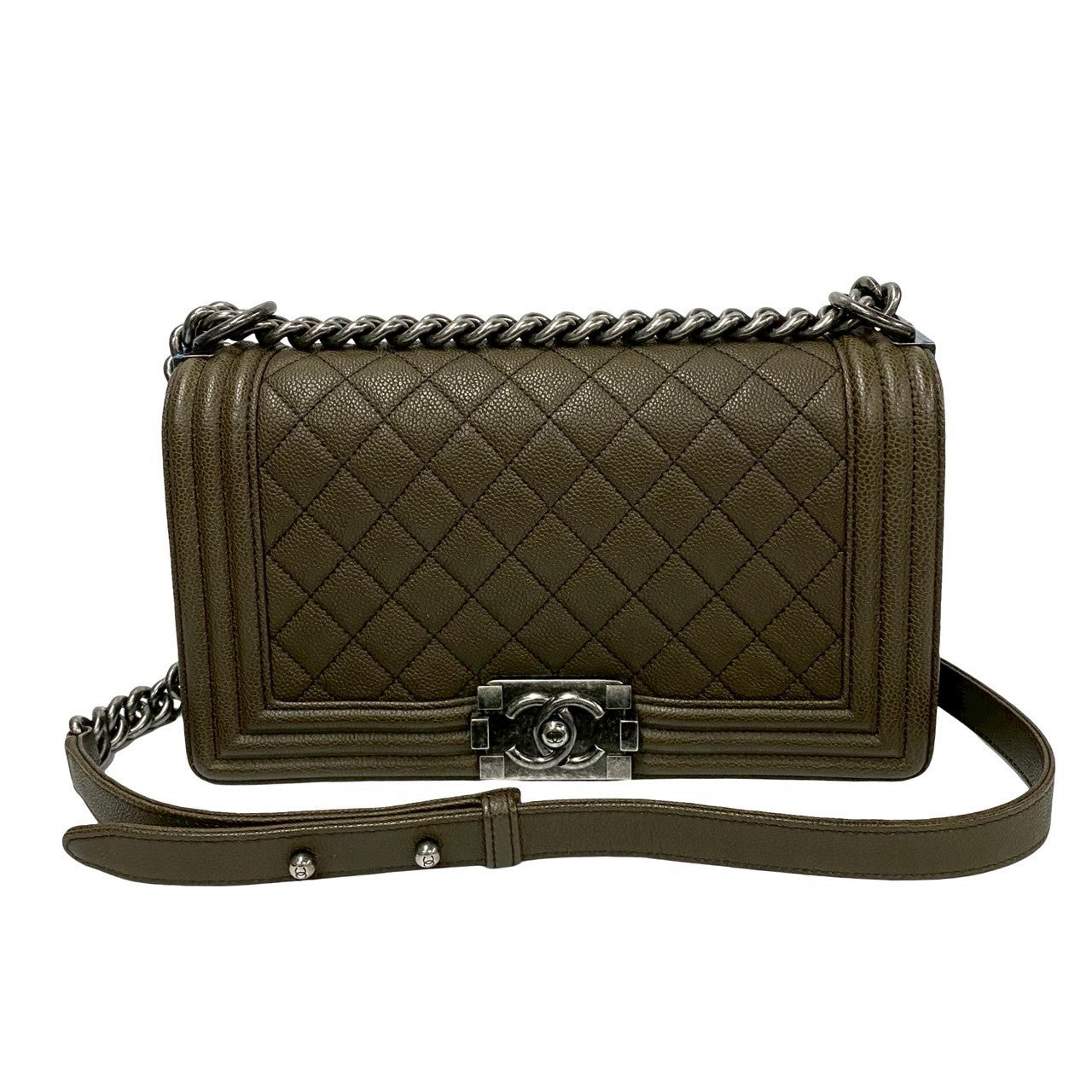 Chanel Boy Leather Shoulder Bag Style 7
