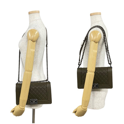 Chanel Boy Leather Shoulder Bag Style 7