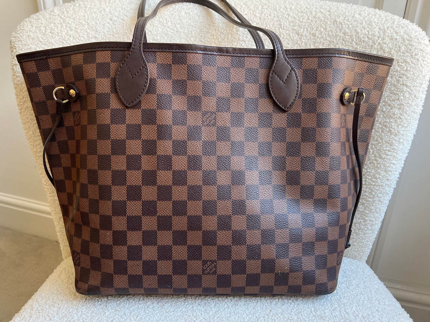 Louis Vuitton Neverfull MM Damier Ebene Cherry Interior (RRP £1,430)