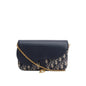 Christian 2024 Dior Oblique Jacquard Medium Saddle Pouch with Chain