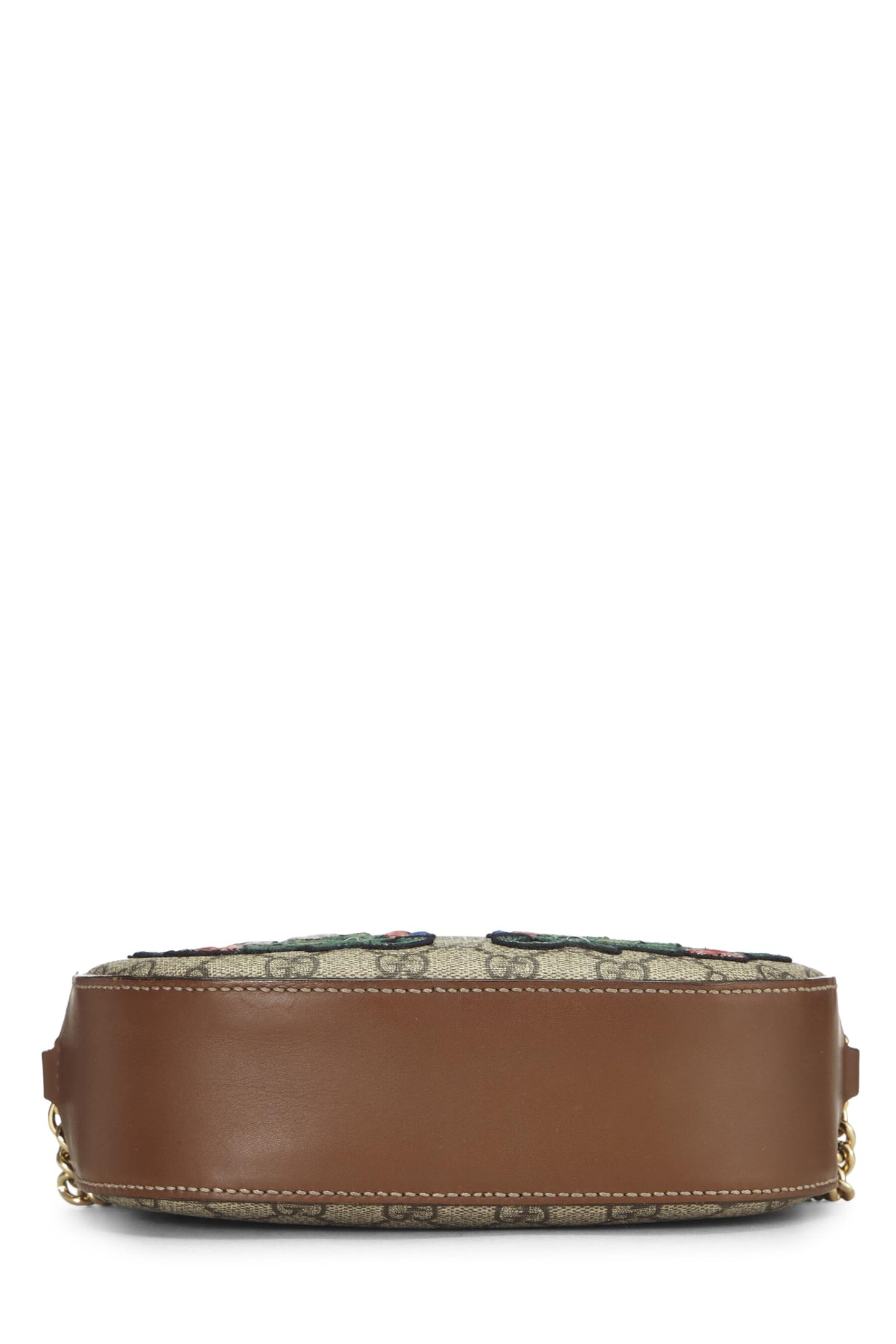 Gucci,  Original GG Supreme Canvas Floral Crossbody Bag Mini, Brown